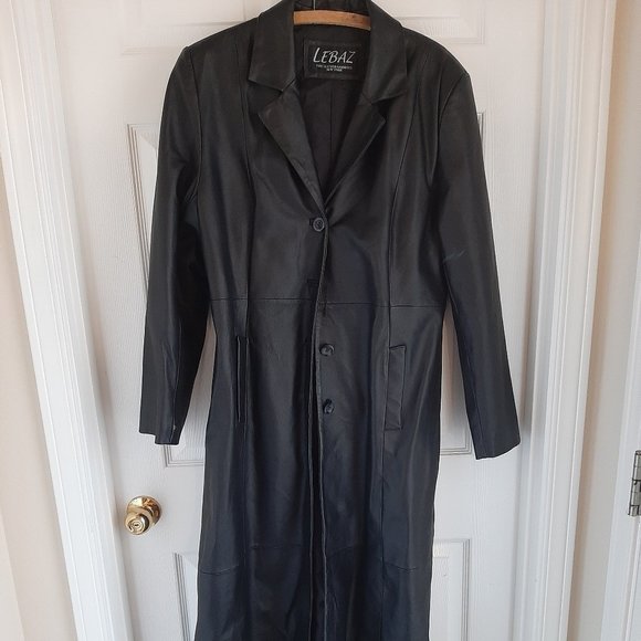 Lebaz Jackets & Blazers - Leather Trench Coat